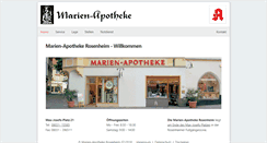 Desktop Screenshot of marienapotheke-ro.de