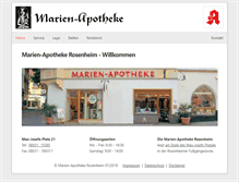 Tablet Screenshot of marienapotheke-ro.de